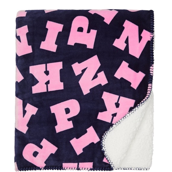 PINK Victoria's Secret Accessories - PINK VICTORIA'S SECRET Cozy Logo Blanket